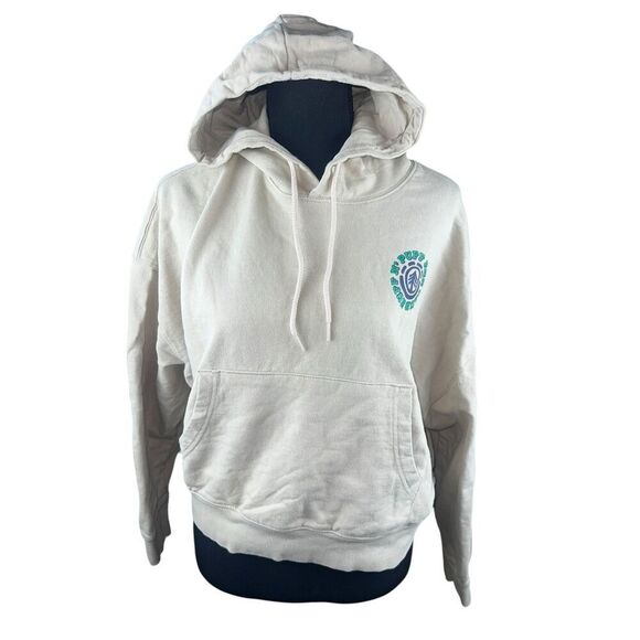 Element medium burning trails blunts huff and puff run club cropped tan hoodie - Picture 2 of 6